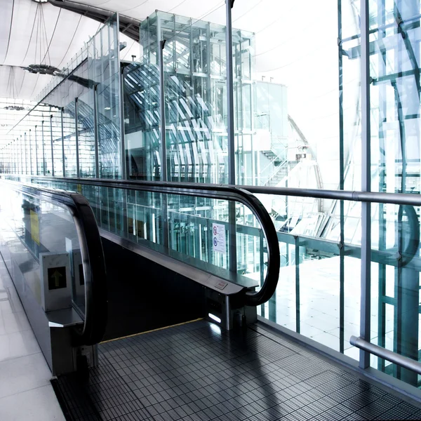 Enter to escalator in office centre — Stock Photo, Image