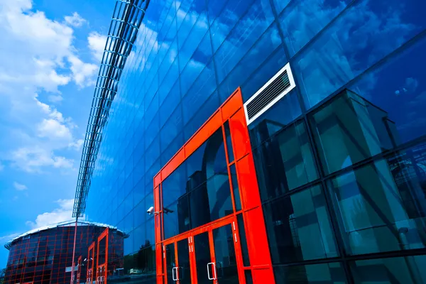 stock image Wall and enter doors of business center