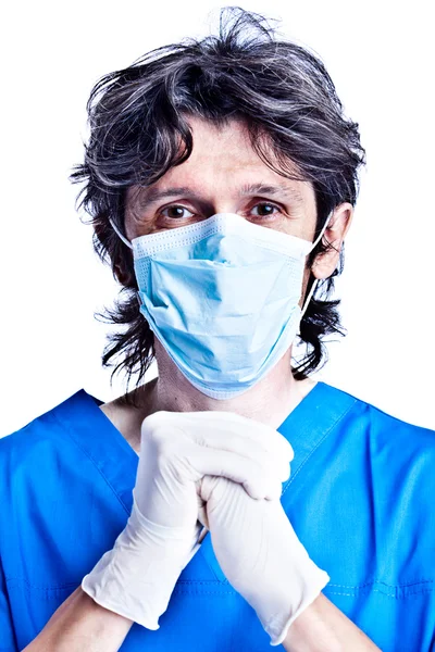 Surgeon in gloves — Stock Photo, Image