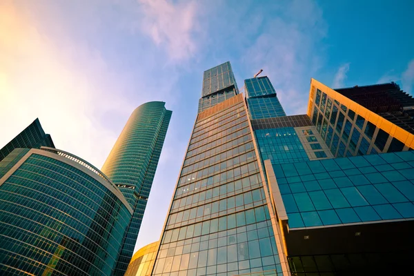 Modern skyscrapers in business centre in — Stock Photo, Image
