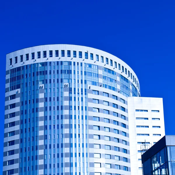 Blue skyscrapers business centre — Stock Photo, Image