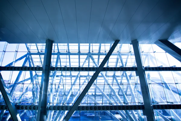 Futuristiska business center-fönstret — Stockfoto