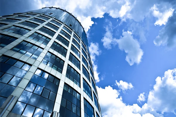 Arranha-céus de escritório moderno azul Fotografias De Stock Royalty-Free