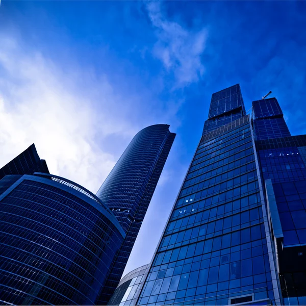 Modern skyscrapers at evening Royalty Free Stock Images