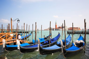 Venice - Italy, Gondolas clipart