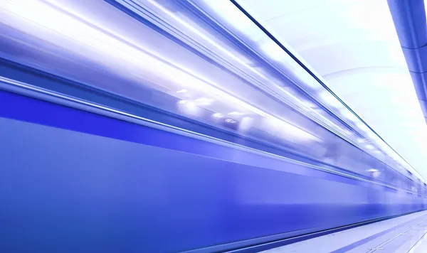 Fast train in subway — Stock Photo, Image
