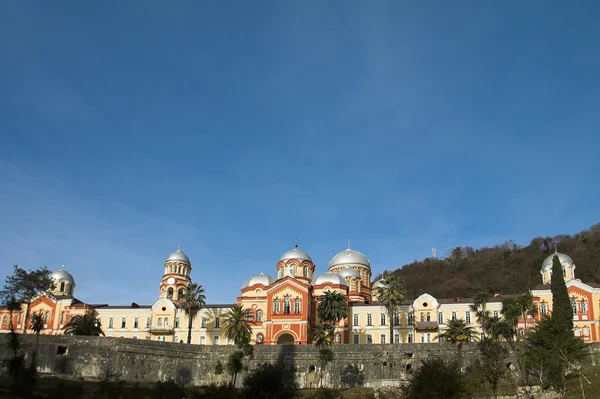 Christian monastery New Athos — Stock Photo, Image