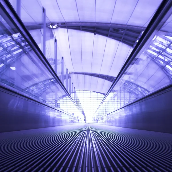 stock image Moving escalator in the office hall