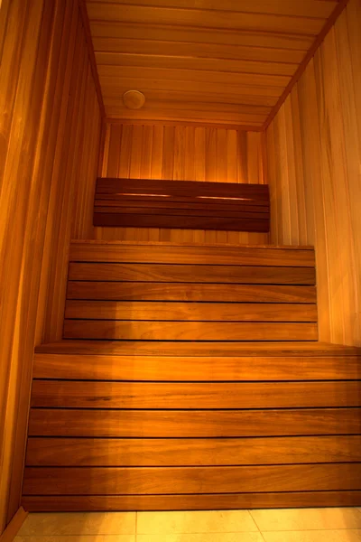 Sauna de madeira — Fotografia de Stock