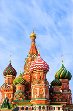 St. Basil's Cathedral on Red square clipart