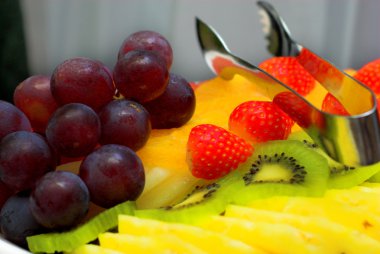 Fruits on the plate clipart