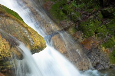 Waterfall and some stones clipart