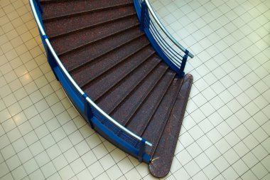 Stair in the mall clipart