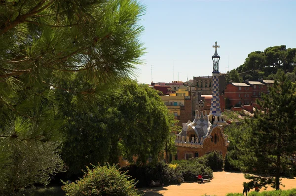 Spice-taart huis in park guell — Stockfoto