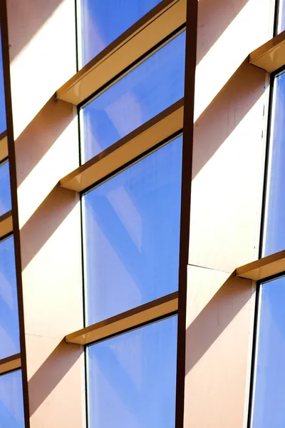 Blaue Gebäude abstrakte Detailblöcke — Stockfoto