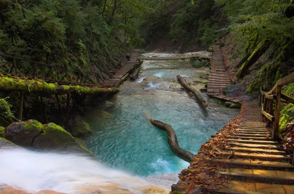 Passos em cascata — Fotografia de Stock