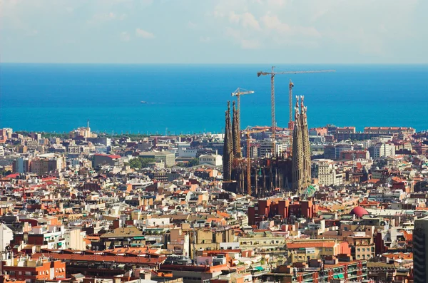 Panorama v Barceloně, — Stock fotografie