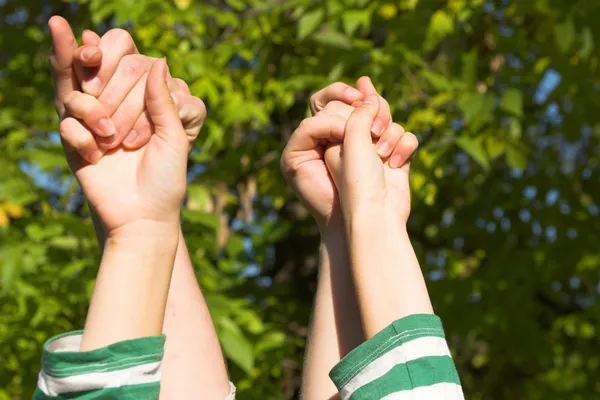 stock image Four hands