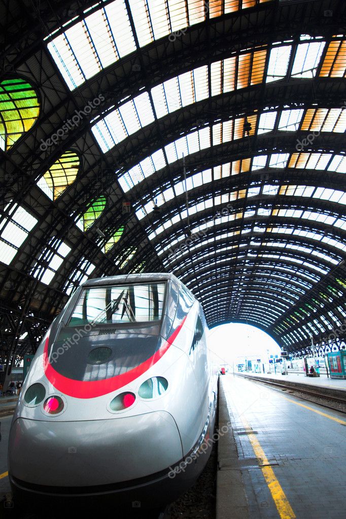 Fast train in Milan