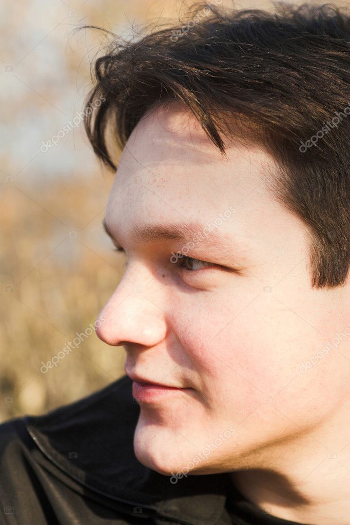 Brunet boy profile Stock Photo by ©babenkodenis 1330554