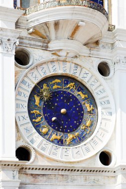Astronomical clock in Venice clipart
