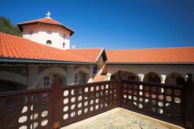 Kikkos Monastery in moutains of troodos clipart