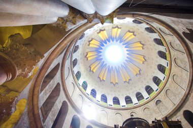 Dome in the church of the Holy Sepulchre clipart