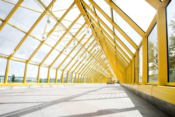 空の黄色の廊下 — ストック写真