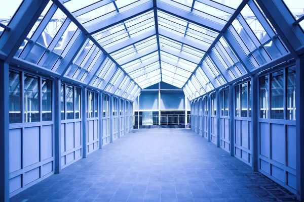 Mavi koridor — Stok fotoğraf