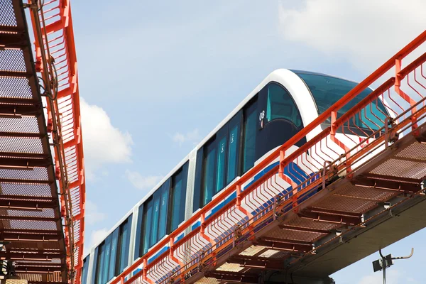 stock image Monorail fast train on railway
