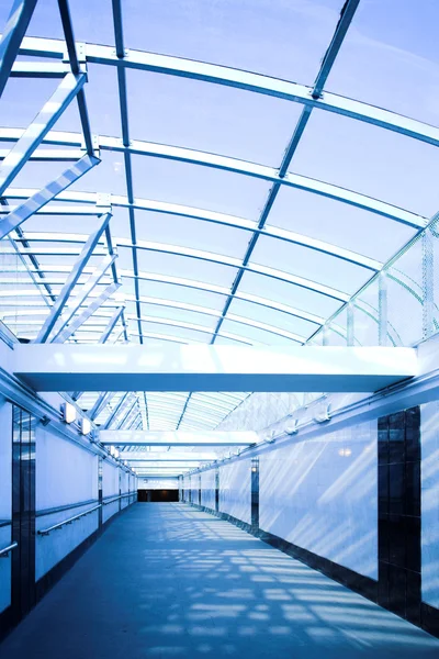 Modrý koridor, mooving — Stock fotografie