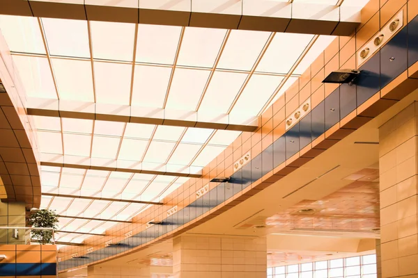 Yellow ceiling of office building — Stock Photo, Image