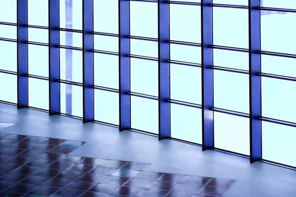 Pared azul del edificio de oficinas — Foto de Stock