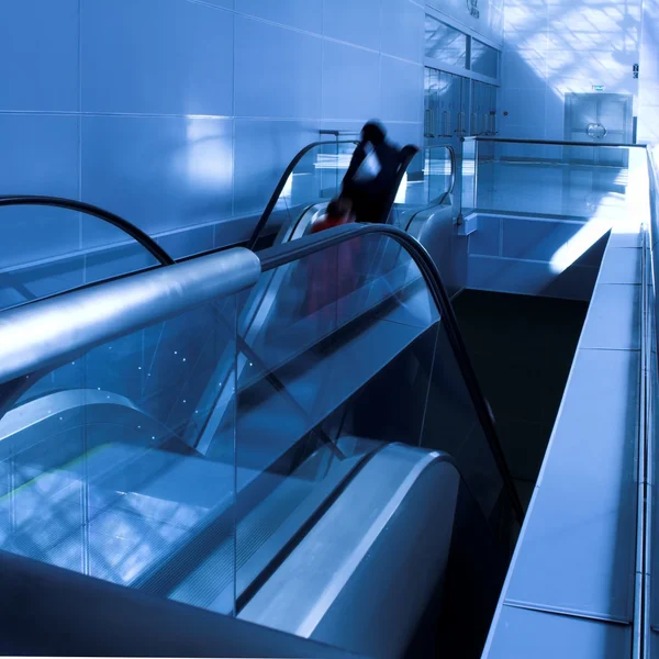 Mooving escalators — Stock Photo, Image