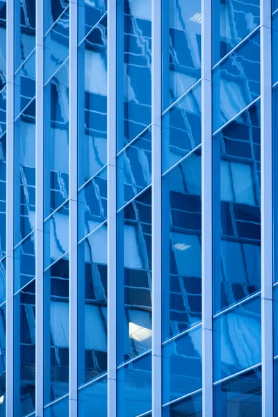 Niebieski budynek streszczenie szczegółowe informacje — Zdjęcie stockowe