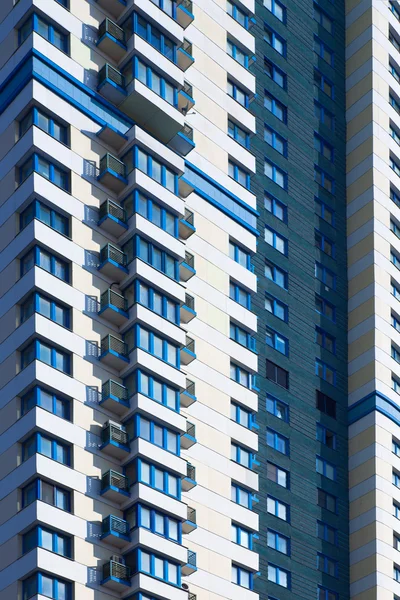 青い超高層ビルの抽象的な作物 — ストック写真