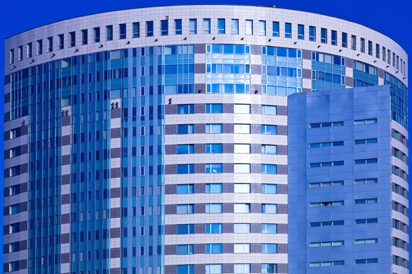 Blauwe wolkenkrabbers business-centrum — Stockfoto