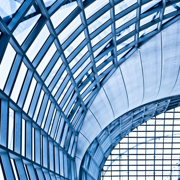 Abstrakt blå vägg hörn — Stockfoto