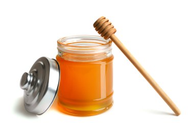 Honey pot and dipper clipart