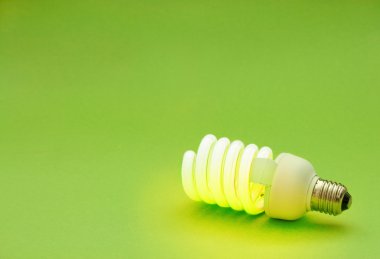 Energy saving lightbulb clipart