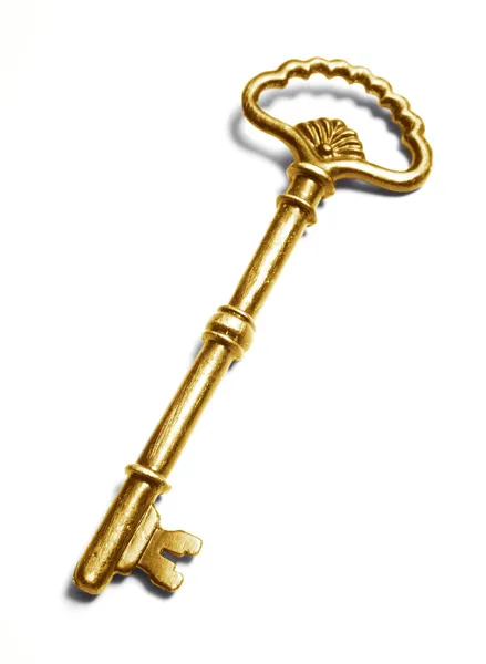 Gouden vintage sleutel — Stockfoto