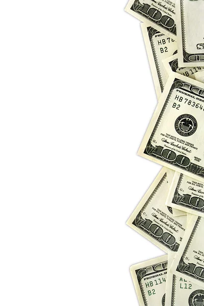 Dinheiro em fundo branco — Fotografia de Stock