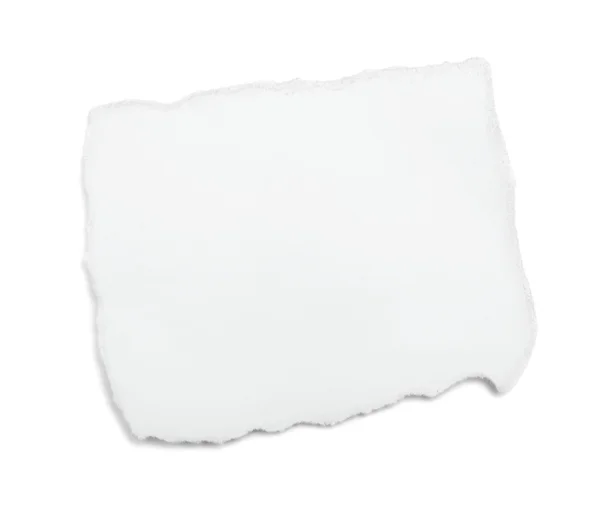 Κομμάτι λευκό χαρτί — Φωτογραφία Αρχείου