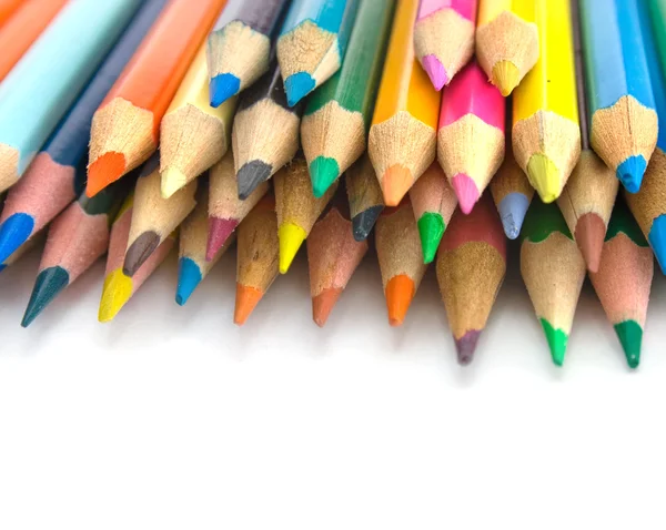 stock image Close-up view of color pencils