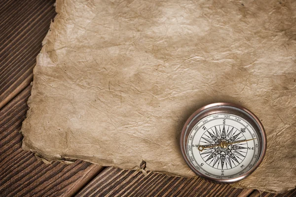 古色古香的指南针 — 图库照片