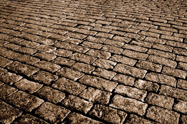 セピア色の石畳 — ストック写真