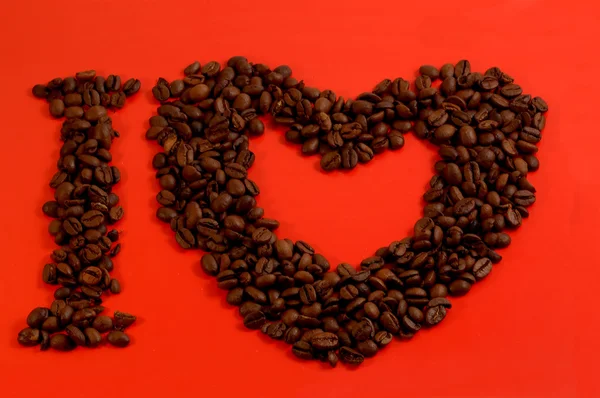 Én szeretem a kávét — Stock Fotó