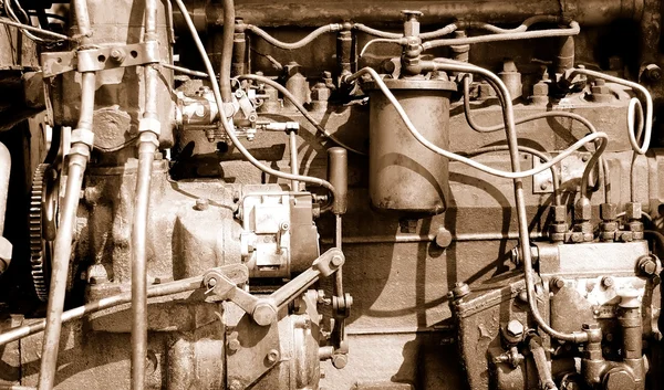 古い車のエンジンの部品. — ストック写真