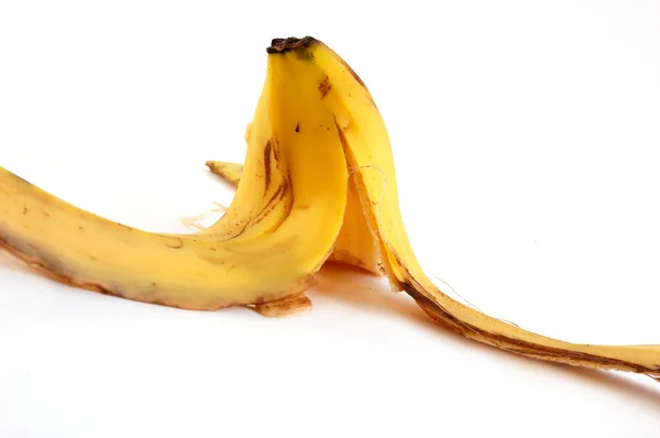 バナナの皮をむく — ストック写真