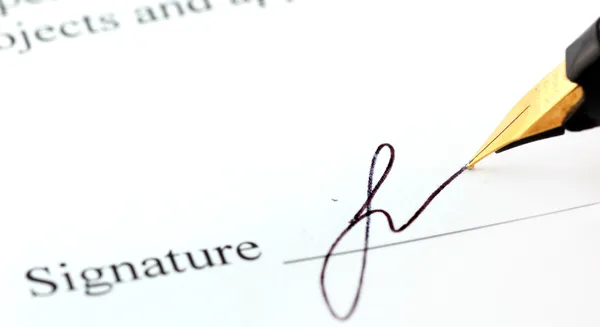 Handtekening — Stockfoto